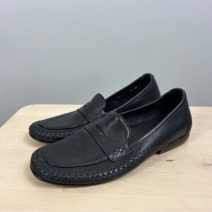 COLE HAAN Black Leather Penny Loafers Size‎ 6.5 Women's Classic Office Timeless
